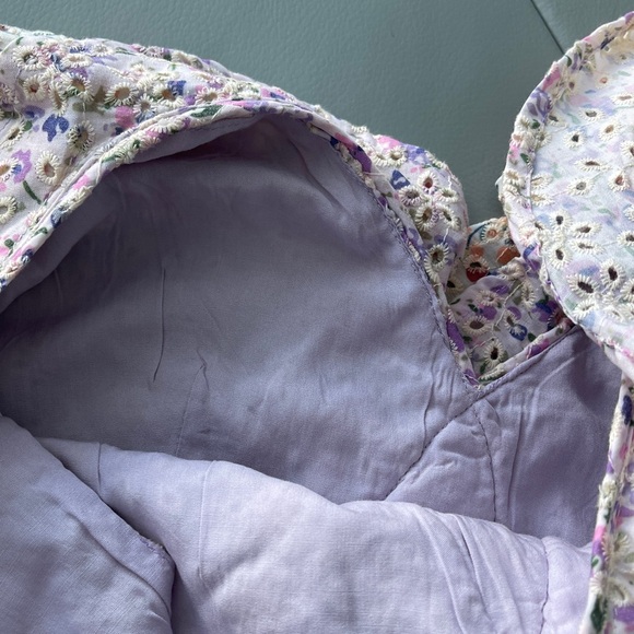 Eyelet Two Piece Ruffle Shorts Set - Picture 10 of 15